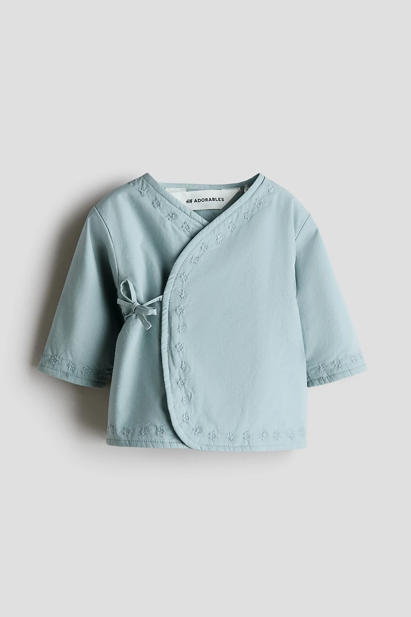 Embroidered-Detail Cotton Jacket