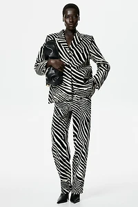 Single-Breasted Twill Blazer