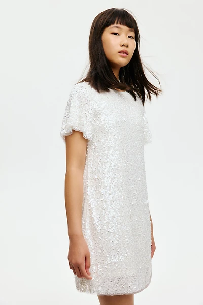 Robe à sequins avec boucle