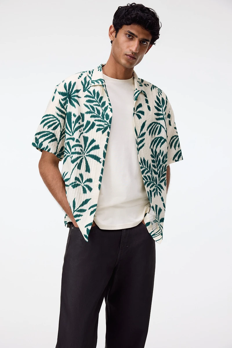 Regular-Fit Textured Resort Shirt