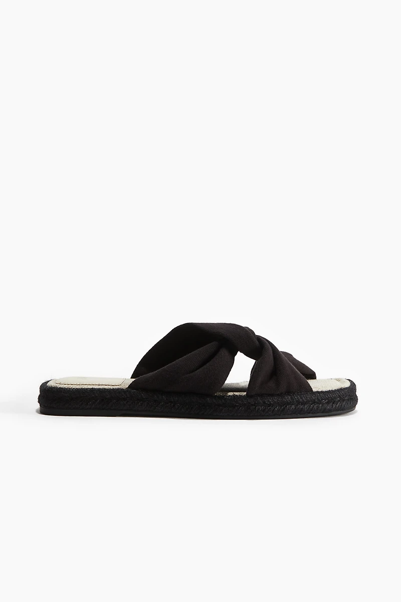 Twist-Detail Espadrille Sandals