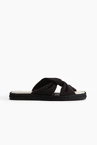 Twist-Detail Espadrille Sandals