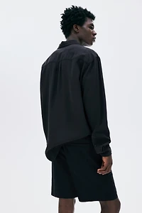 Regular-Fit Linen-Blend Shorts