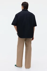 Relaxed-Fit Short-Sleeved Oxford Shirt