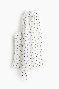 One-Shoulder Mesh Top