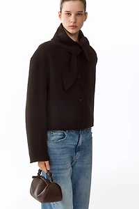 Veste faite main en laine mélangée