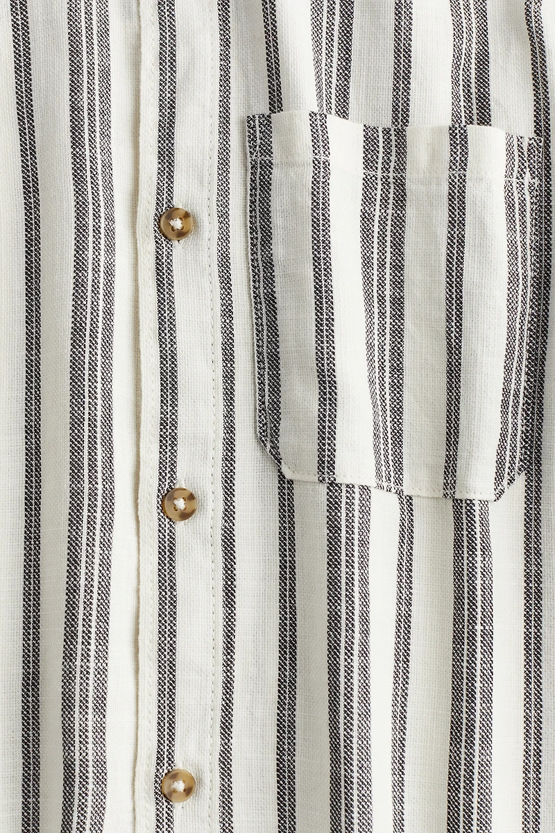 Short-sleeved Cotton Shirt