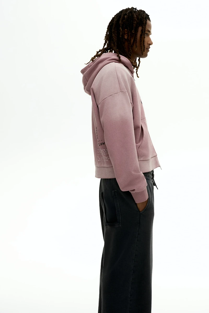 Oversized Fit Zip-through hoodie