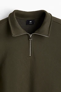 Loose Fit Half-Zip Sweatshirt