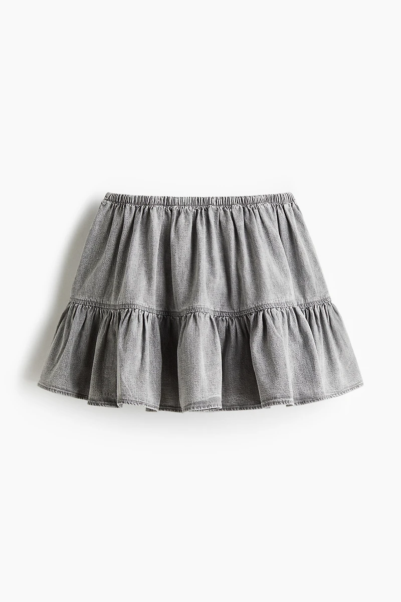 Flounced Mini Skirt