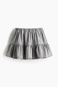 Flounced Mini Skirt