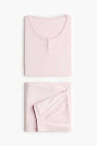 Pyjama en jersey pointelle