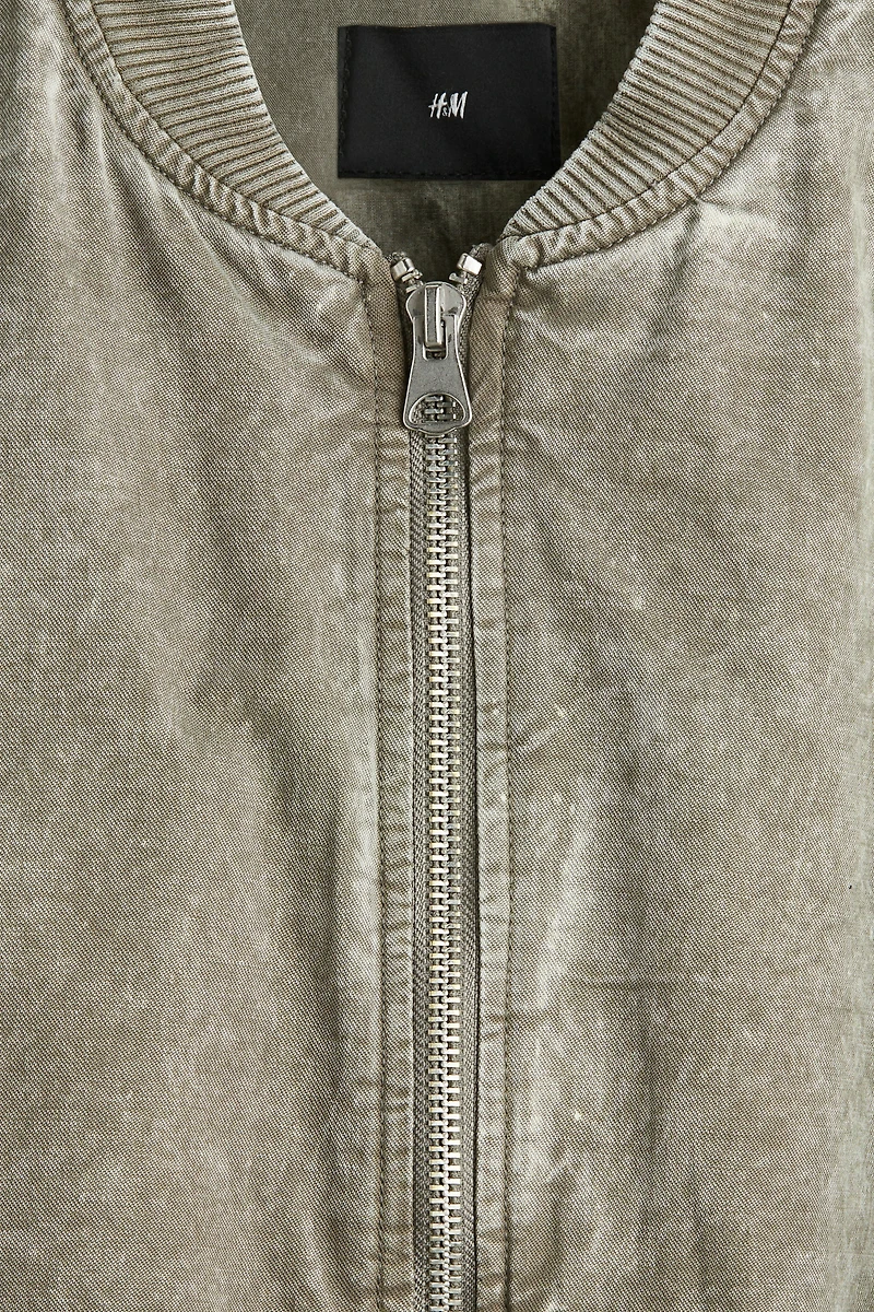 Washed Bomber Jacket