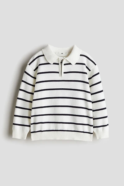 Half-Zip Polo Sweater
