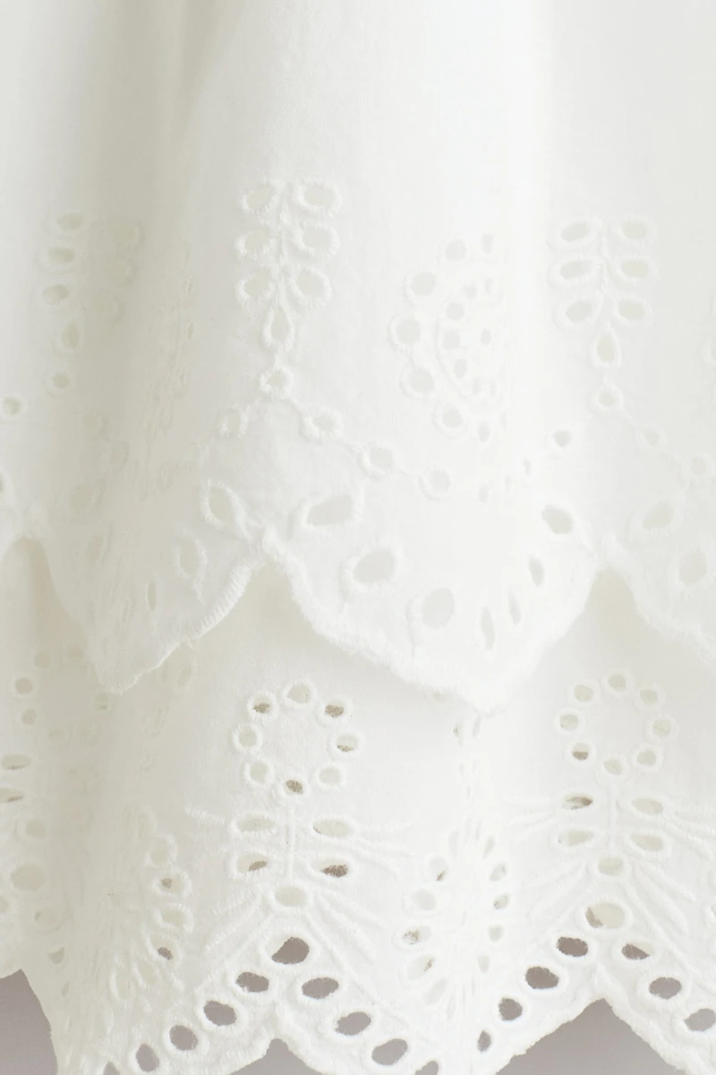 Dress with Eyelet Embroidery