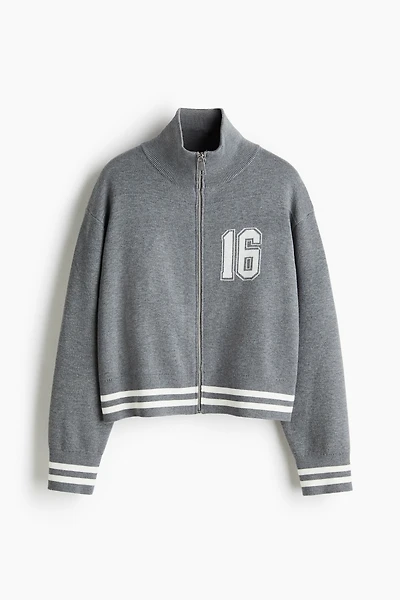 Cardigan with Zipper