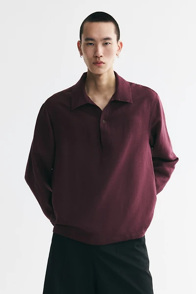 Relaxed-Fit Pullover Shirt