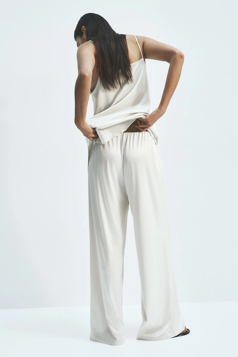 Textured Pull-On Pants