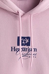 Loose Fit Printed Hoodie