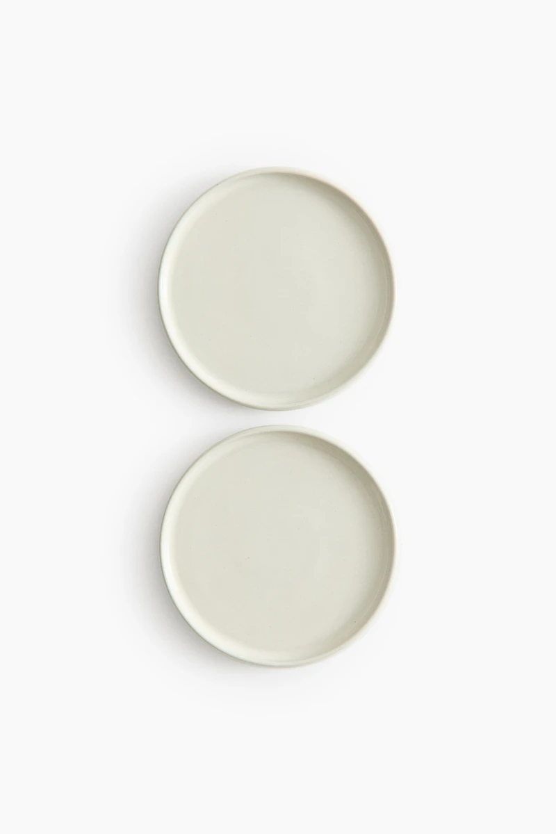 2-Pack Stoneware Appetizer Plates