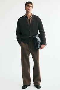 Relaxed Fit Patent-knit chenille cardigan