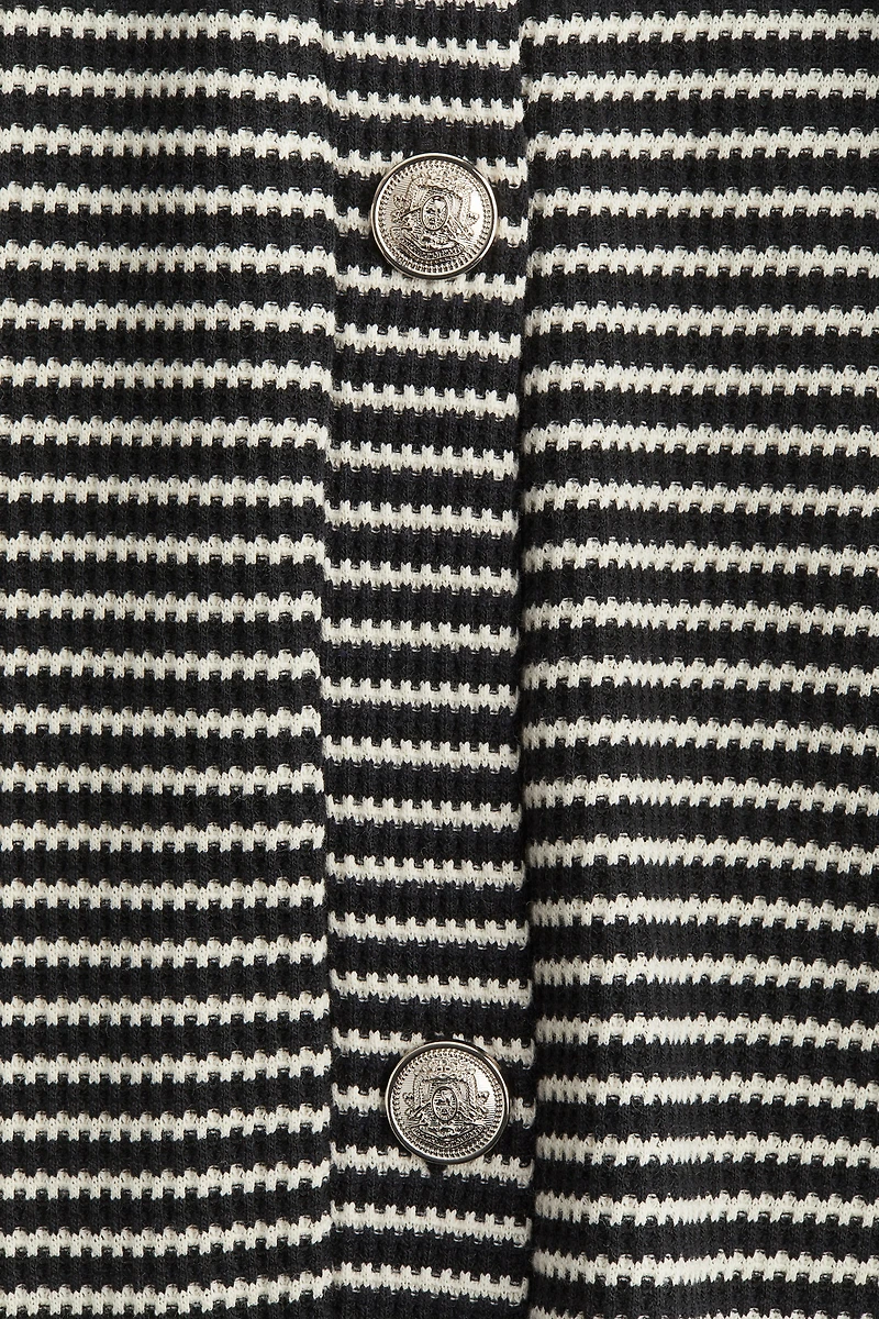 Textured Jersey Cardigan