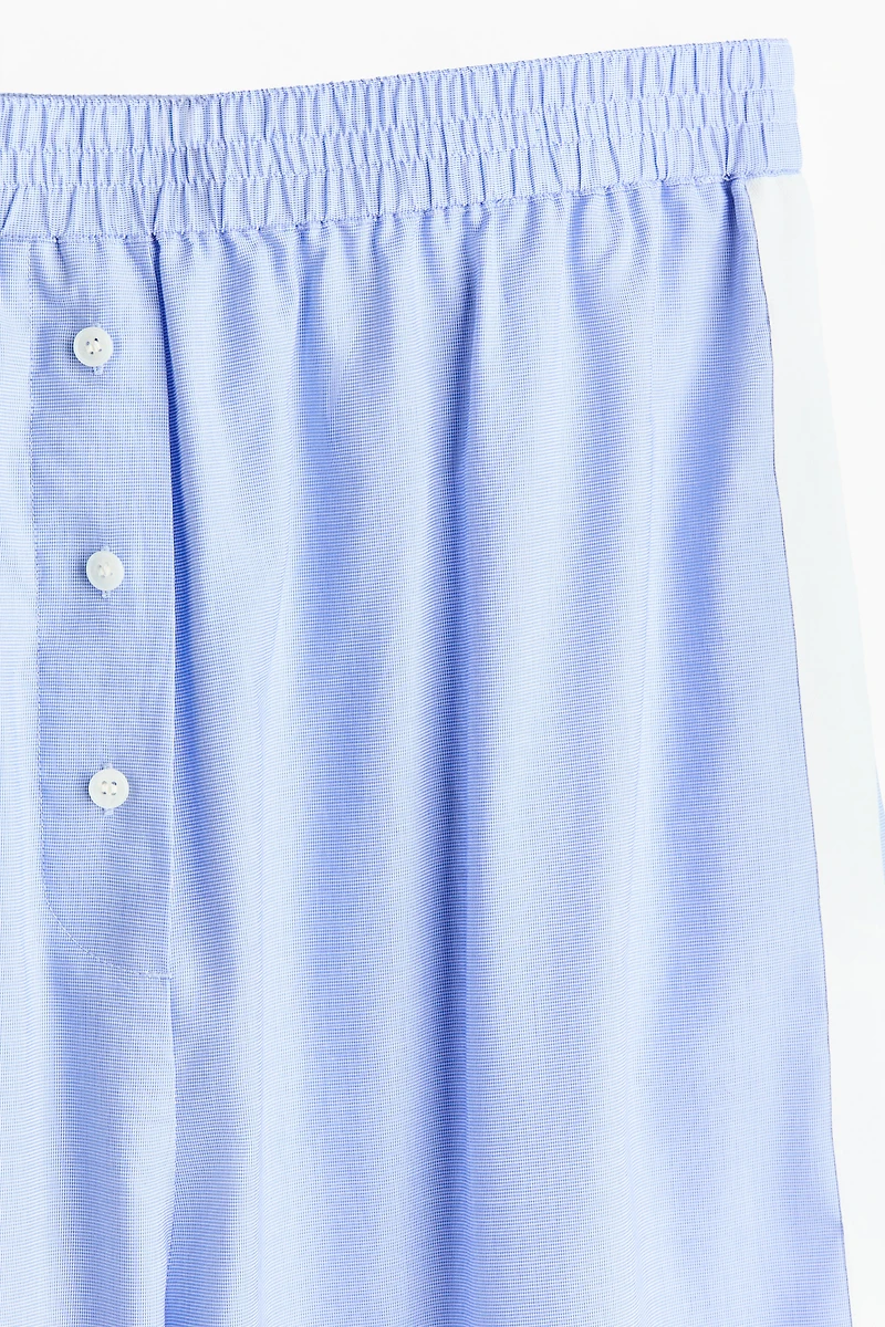 Paneled Poplin Pants