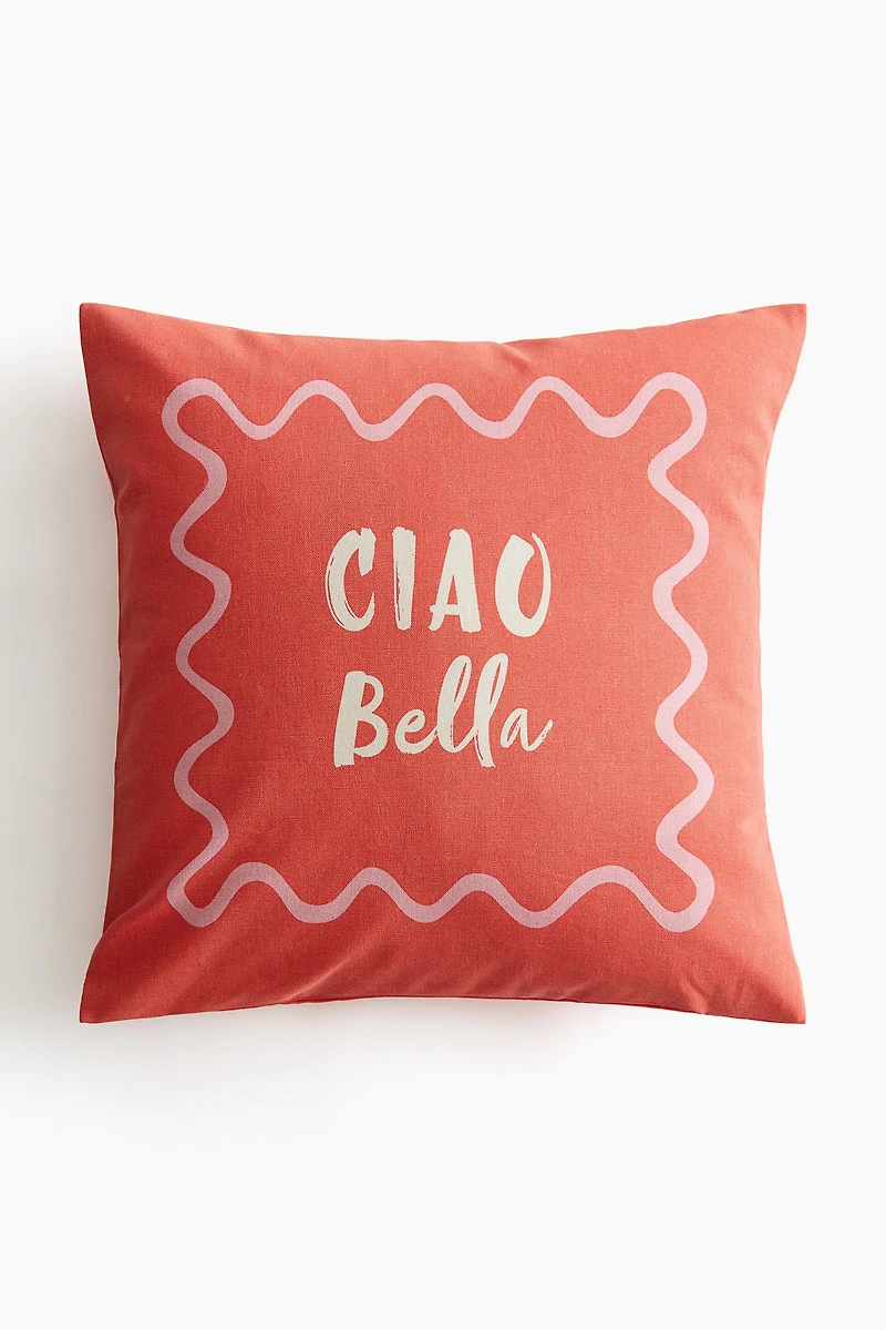 Printed Cotton Cushion Cover