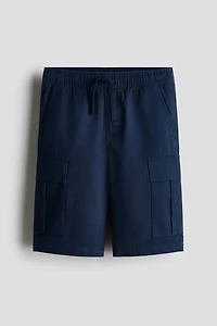 Cotton Twill Cargo Shorts