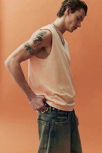 Regular-Fit Washed Tank Top