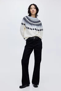 Jacquard-Knit Sweater