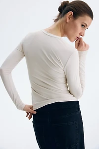 Long-sleeved Microfiber Top