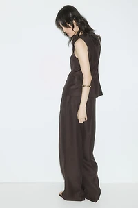 Wide-Leg Dress Pants