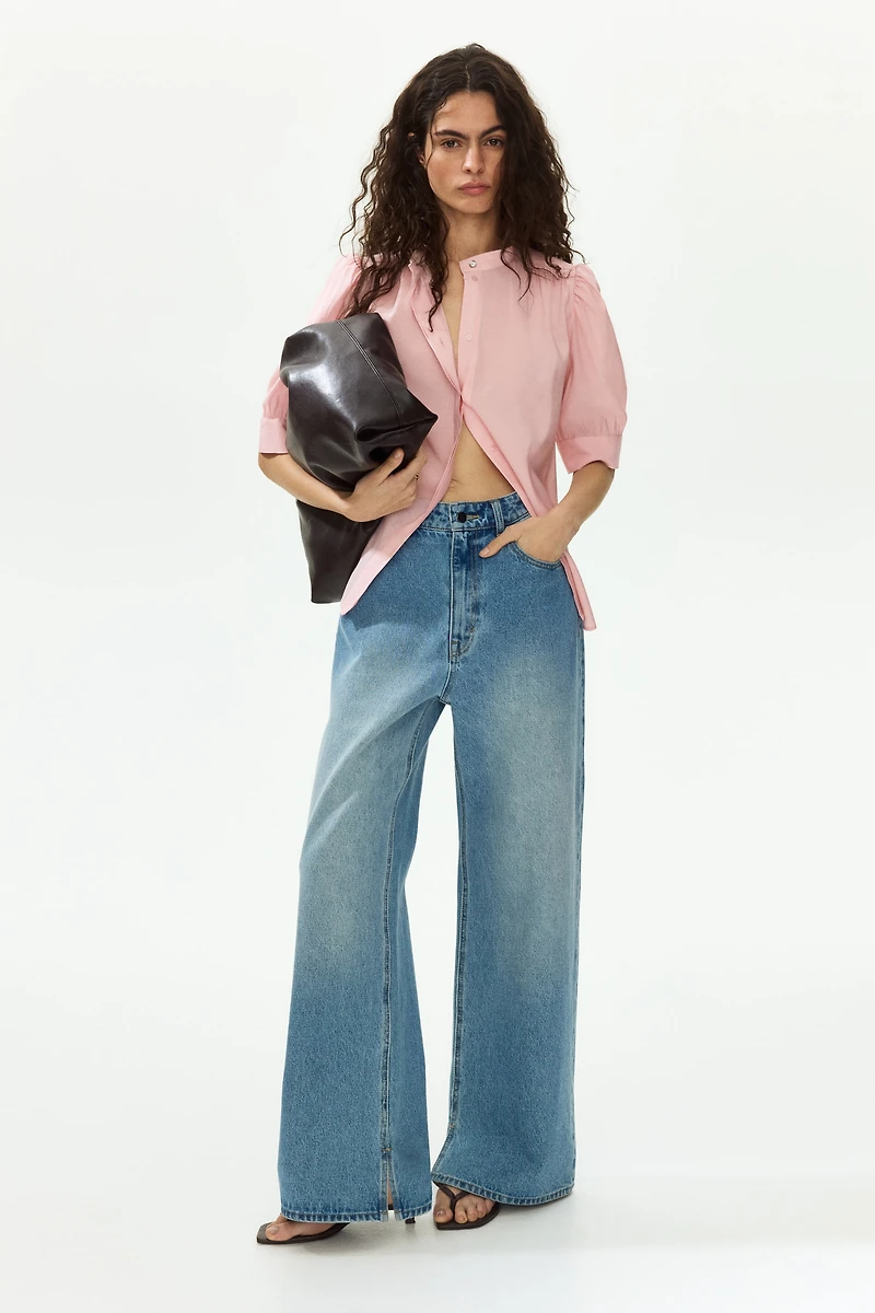 Blouse à manches bouffantes