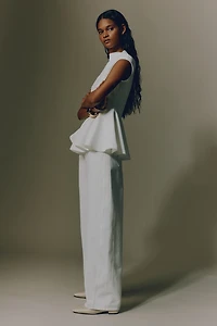 Jean flottant taille haute