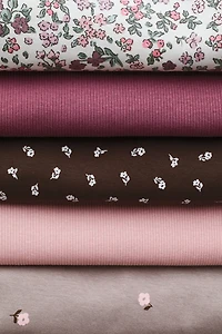 Lot de 5 T-shirts à manches longues en coton