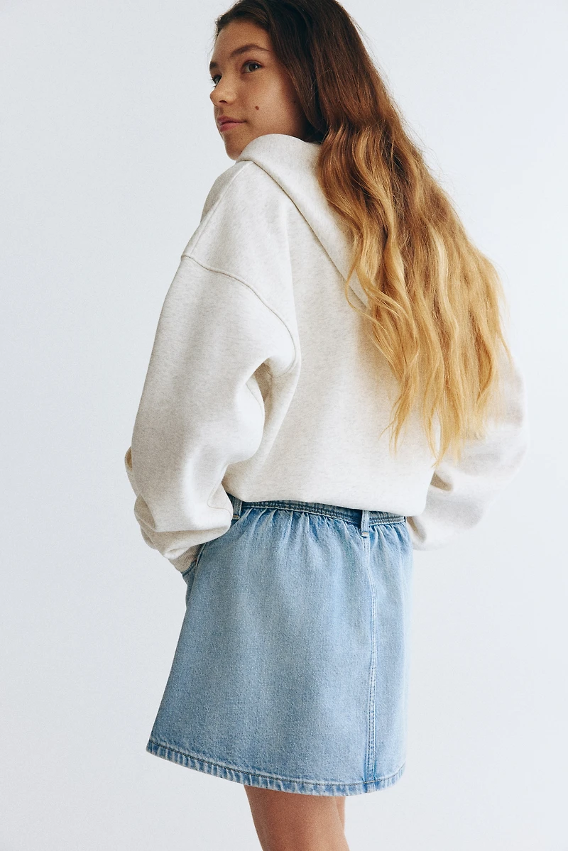 Jupe en denim de coton