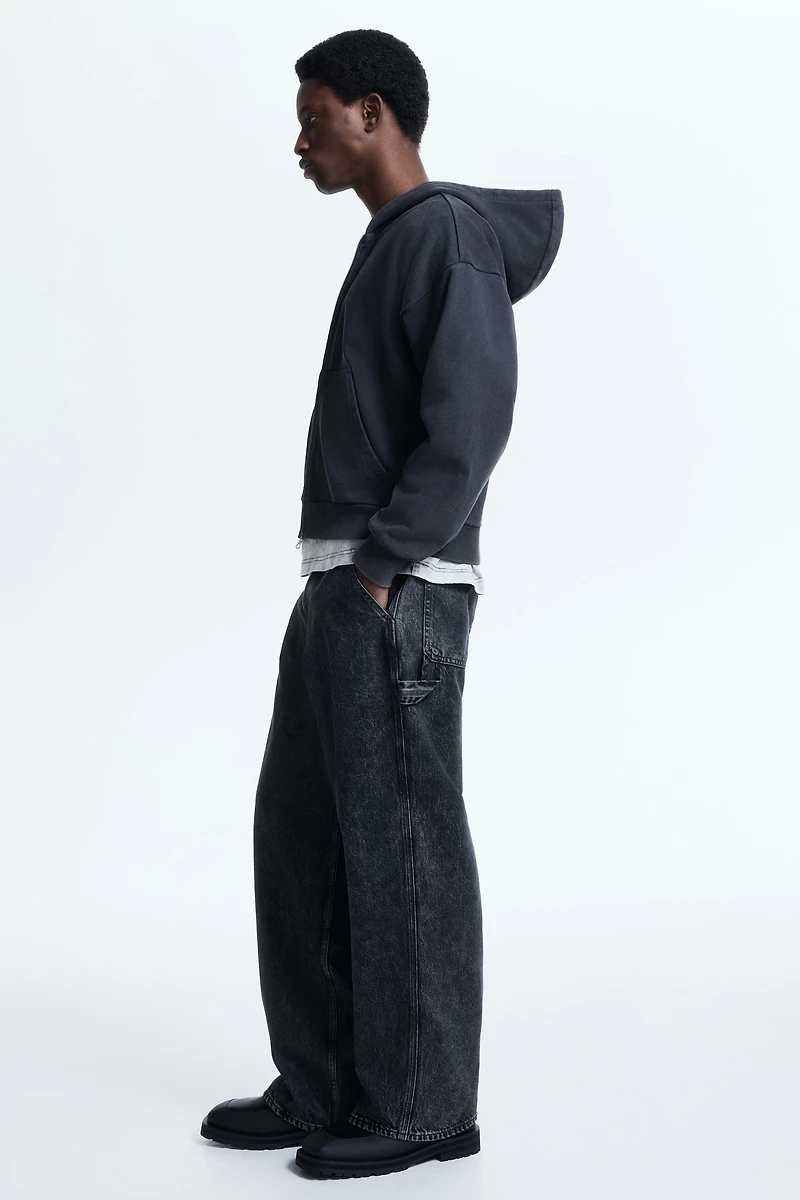 Oversized-Fit Hooded Jacket