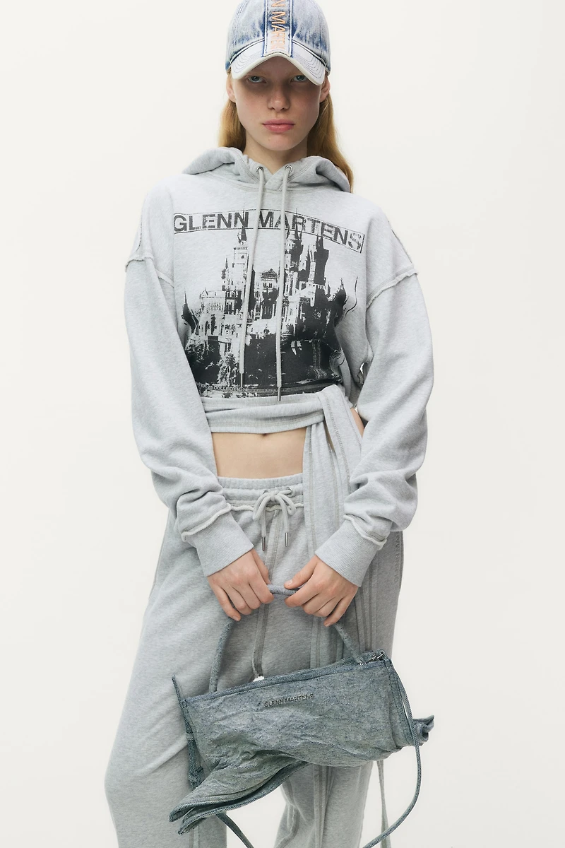 Kangourou imprimé avec détail à nouer