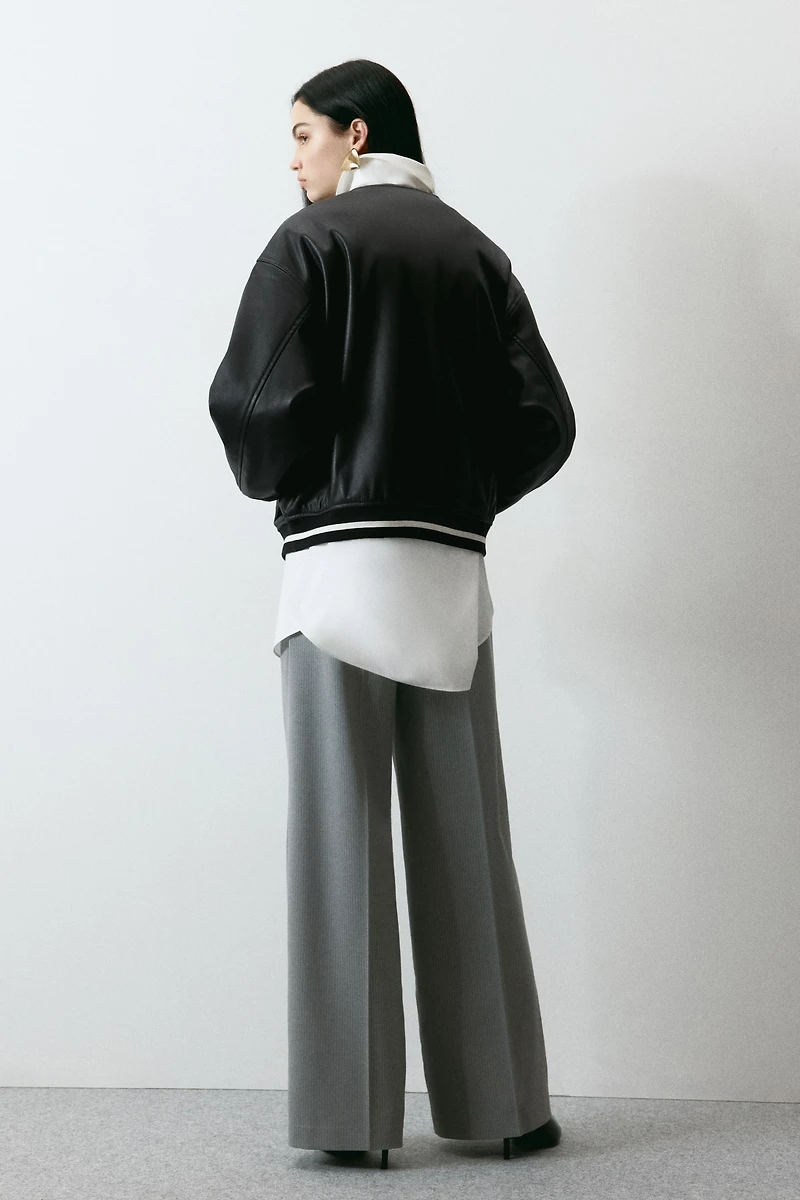 Bomber en tissu enduit