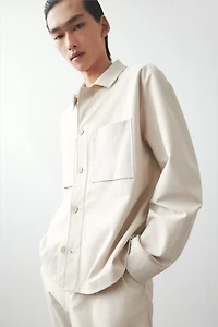 Regular-Fit Twill Overshirt