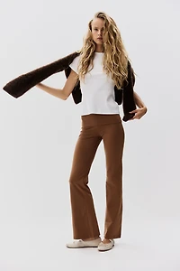 Pantalon en coton avec ceinture repliée