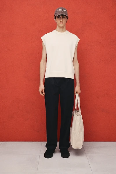 Relaxed-Fit Poplin Pants