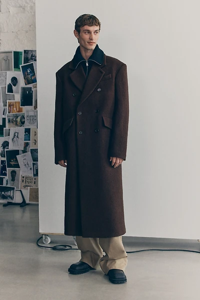 Double-Breasted Wool Coat