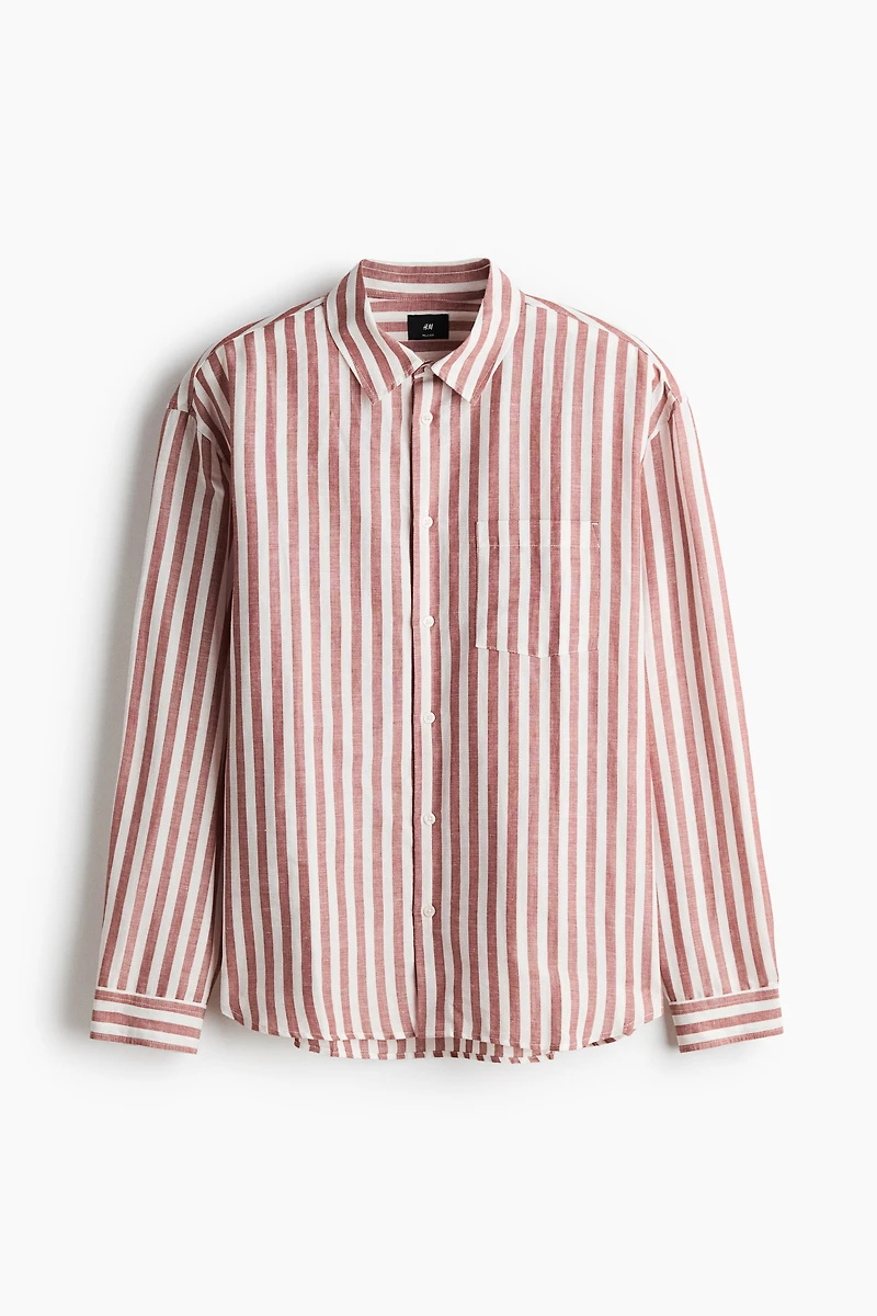 Relaxed-Fit Linen-Blend Shirt