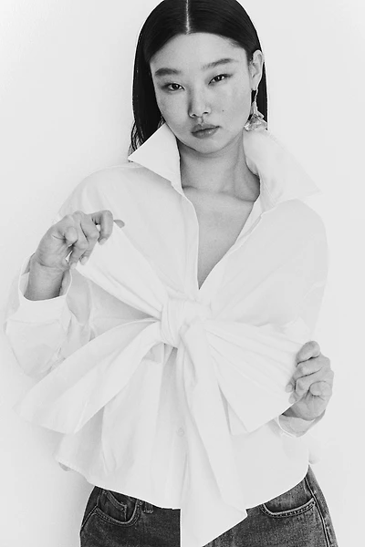 Tie-Detail Blouse
