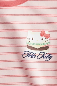 Cotton Top with Printed Motif