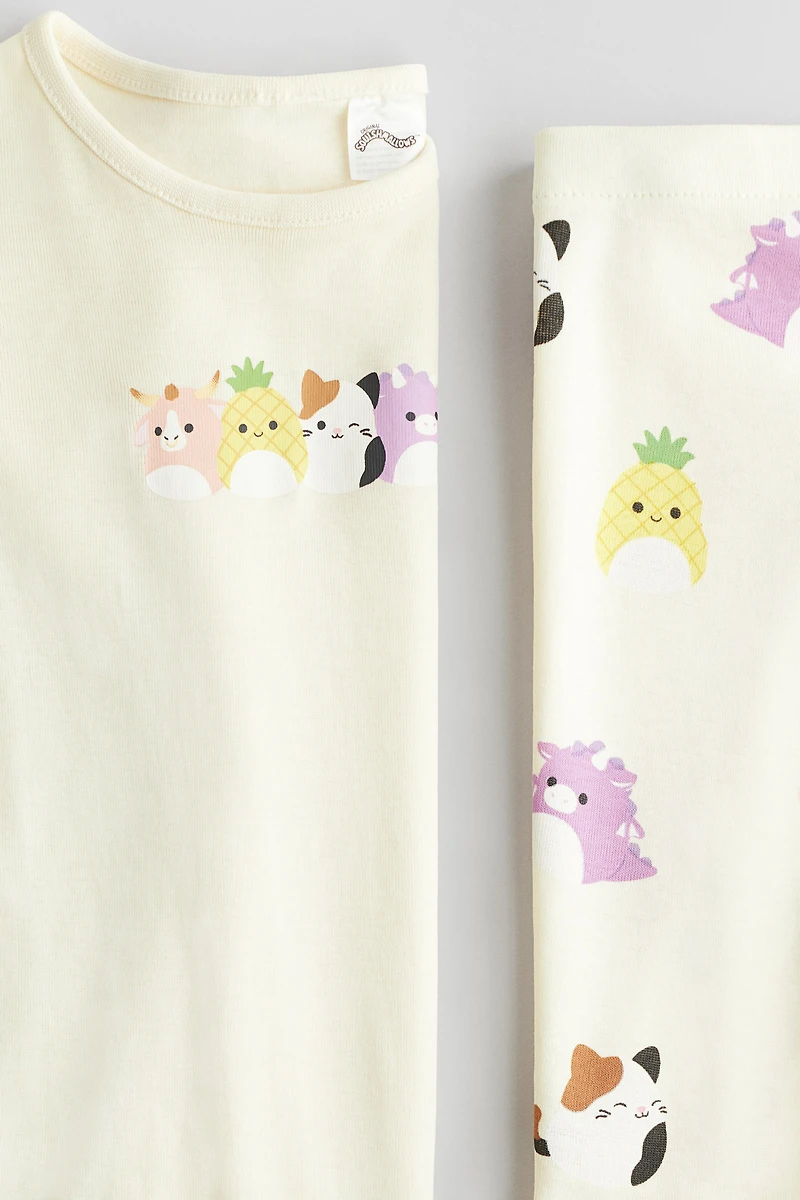 Snug Fit Printed Jersey Pajamas