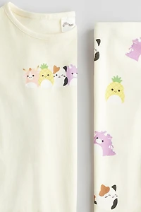 Snug Fit Printed Jersey Pajamas