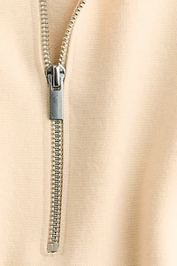 Fine-Knit Half-Zip Sweater